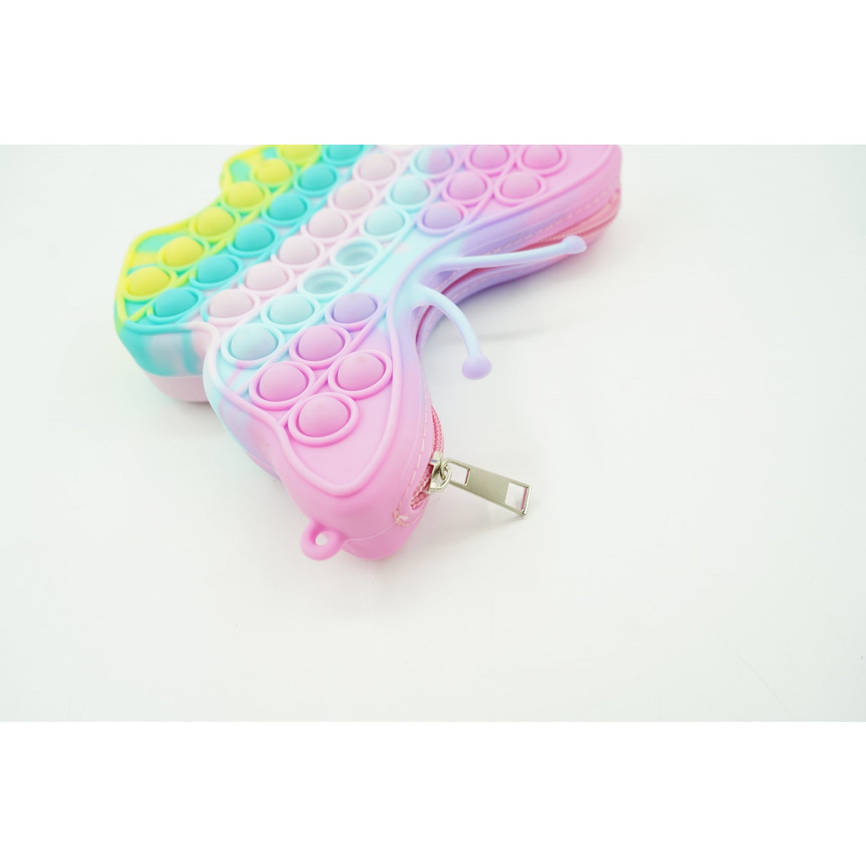 Jucarie antistres din silicon, Flippy, Pop It Now and Flip It, Geanta mica, Fluturas, Macarons - vivimall.ro