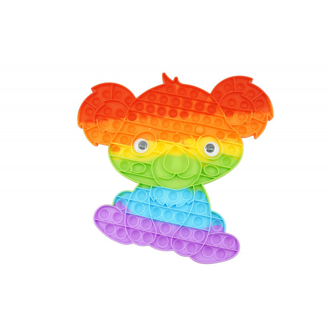 Jucarie antistres din silicon, Vivimall, Pop It Now and Flip It, Koala, Multicolor - vivimall.ro