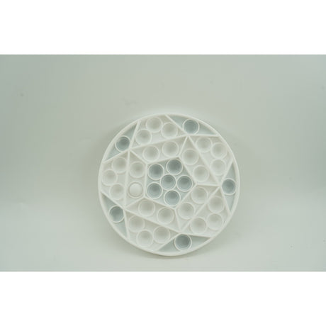 Jucarie antistres din silicon Vivimall, Pop it Now and Flip It , Minge , Alb - vivimall.ro