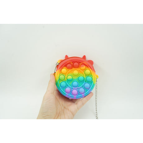 Pop It Mini Tehénes Táska 6 Cm Szivárvány | FlipFun 1