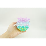 Jucarie antistres din silicon Flippy, Pop it Now and Flip It ,Mini Geanta, Vacuta, 6 cm, Macarons - vivimall.ro