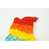 Jucarie antistres din silicon, Vivimall, Pop It Now and Flip It, Mos Craciun, Curcubeu - vivimall.ro