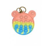 Jucarie Antistres din silicon Flippy, Pop It Now And Flip It, Portofel, 6 cm, Macarons - vivimall.ro