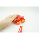 Jucarie antistres din silicon, Flippy, Pop It Now and Flip It, Portofel inima, Rosu/Galben - vivimall.ro