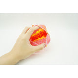 Jucarie antistres din silicon, Flippy, Pop It Now and Flip It, Portofel patrat, Rosu/Roz - vivimall.ro