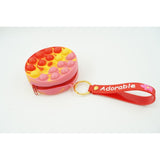 Jucarie antistres din silicon, Flippy, Pop It Now and Flip It, Portofel rotund, Rosu/Galben - vivimall.ro