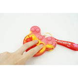 Jucarie antistres din silicon, Flippy, Pop It Now and Flip It, Portofel ursulet, Alb/Galben - vivimall.ro