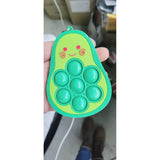 Jucarie antistres din silicon, Vivimall, Pop It Now and Flip It, Simple Dimple, Breloc, Avocado, Verde, Resigilat - vivimall.ro
