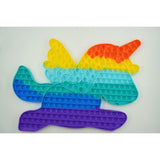 Jucarie antistres din silicon Vivimall, Pop it Now and Flip It ,Unicorn cu aripi ,Multicolor - vivimall.ro
