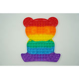 Jucarie antistres din silicon Vivimall, Pop it Now and Flip It , Ursulet mare, Multicolor - vivimall.ro