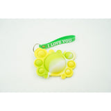 Jucarie antistres din silicon, Vivimall®, Pop It Now tip breloc, Crab, Multicolor, V3 - vivimall.ro