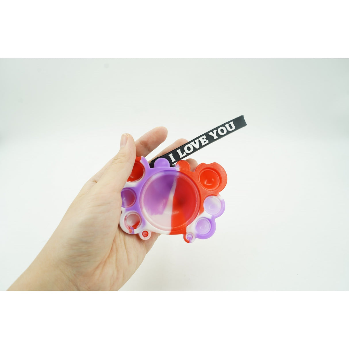 Jucarie antistres din silicon, Vivimall®, Pop It Now tip breloc, Crab, Multicolor, V4 - vivimall.ro