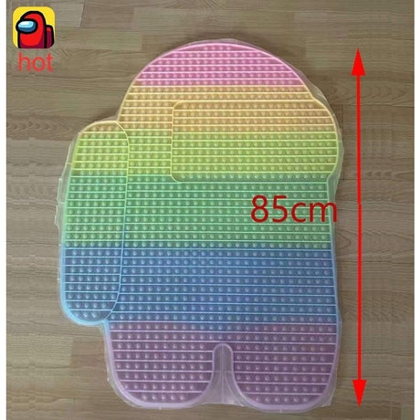 Jucarie antistres din silicon Pop it now, Among Us, multicolor, urias, fosforescent - vivimall.ro