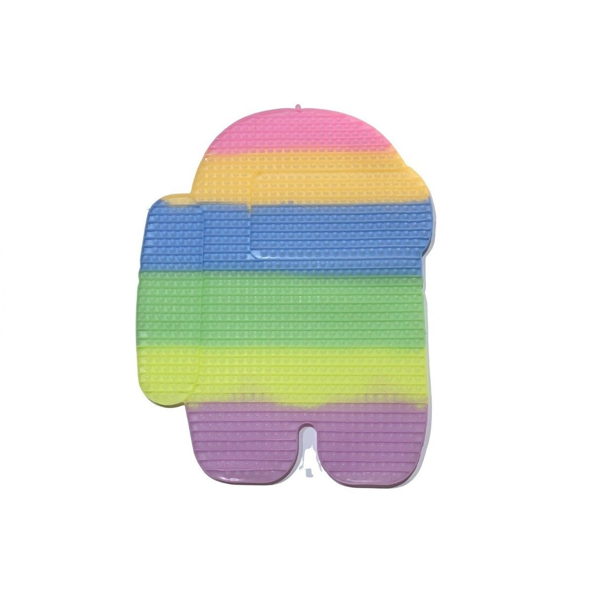 Jucarie antistres din silicon Pop it now, Among Us, multicolor, urias, fosforescent - vivimall.ro