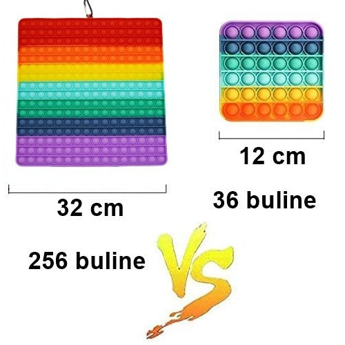 Szilikon Antistressz Játék, Kattints rá és Hajtsd Fel, 30 Cm, Nagy Négyzet