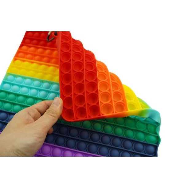 Szilikon Antistressz Játék, Kattints rá és Hajtsd Fel, 30 Cm, Nagy Négyzet