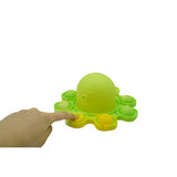 Jucarie antistres din silicon, Pop It Now and Flip It, Caracatita reversibila, 20x10 cm, Model 4, Multicolor - vivimall.ro