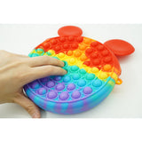 Jucarie antistres din silicon, Pop it Now and Flip It, Flippy, Geanta, Model 1, Multicolor - vivimall.ro