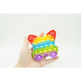 Jucarie antistres din silicon, Pop It Now and Flip It, Fluturas, Multicolor - vivimall.ro