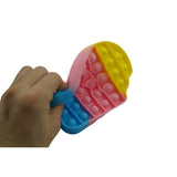 Jucarie antistres din silicon, Pop it Now and Flip It, Inghetata, Model 2, Multicolor - vivimall.ro