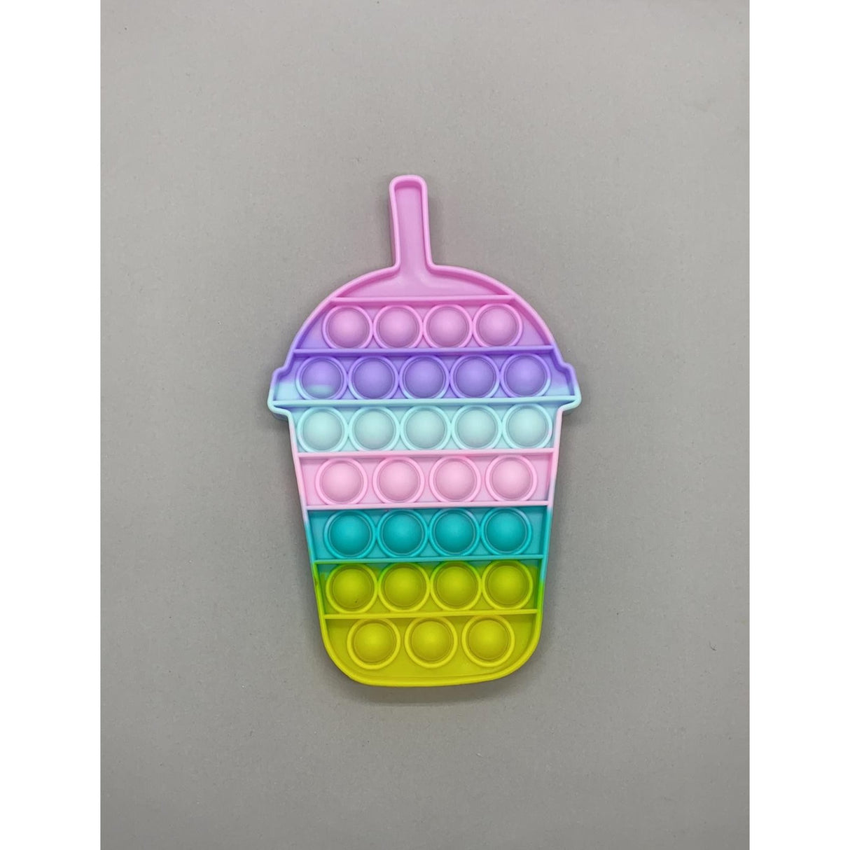 Jucarie antistres din silicon, Pop it Now and Flip It, Milkshake, Multicolor, model 2 - vivimall.ro