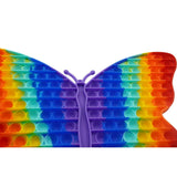 Jucarie antistres din silicon Pop it now, forma Fluture, multicolor, urias - vivimall.ro