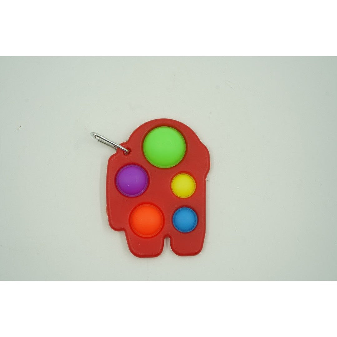 Jucarie Antistres - Fidget Toy, Simple Dimple, Among Us, Rosu - vivimall.ro