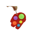 Jucarie Antistres - Fidget Toy, Simple Dimple, Among Us, Rosu - vivimall.ro