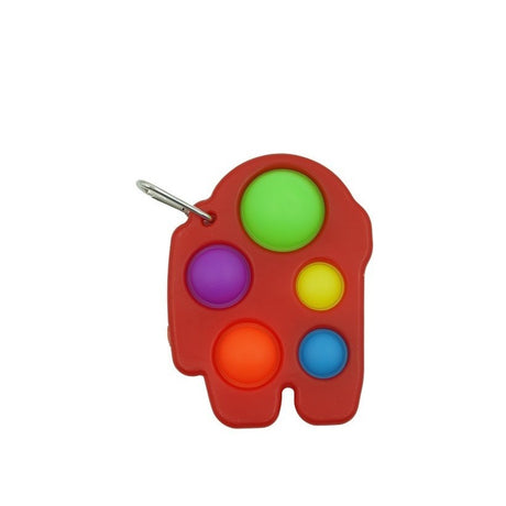 Jucarie Antistres Vivimall - Fidget Toy, Simple Dimple, Among us, Rosu - vivimall.ro