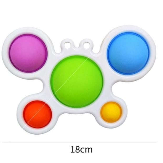 Jucarie Antistres Vivimall - Fidget Toy, Simple Dimple, Crab, Multicolor - vivimall.ro