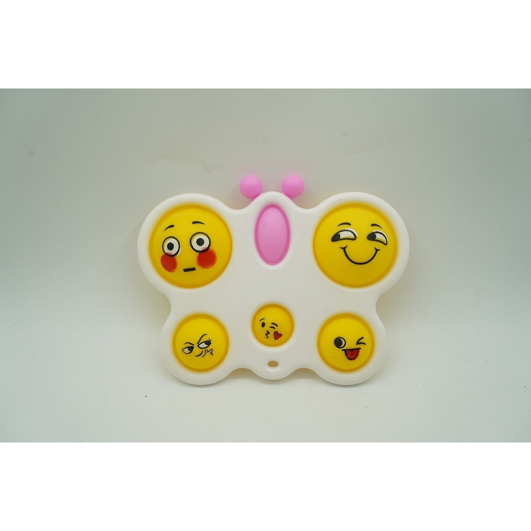 Jucarie Antistres Vivimall - Fidget Toy, Simple Dimple, Fluture, Alb - vivimall.ro