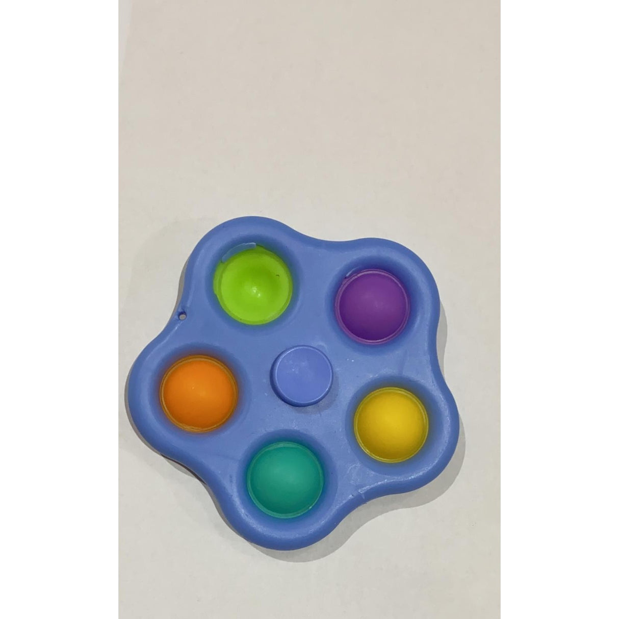 Jucarie antistres simple dimple fidget toy spinner cu 5 buline, Alb - vivimall.ro