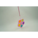 Egyszerű Gödröcskés Fidget Játék Pörgető 5 Pöttyös, /Rózsaszín