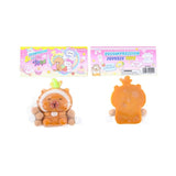 Jucarie Antistres Squishy, Flippy, cu Revenire Lenta, Model Capybara, 7cmx6.5 cm, din TPR, Ambalaj Transparent, Maro - vivimall.ro