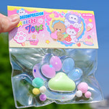 Jucarie Antistres Squishy, Cu Revenire Lenta, Labuta De Pisica Pufoasa, 7.5 Cm, Ambalaj , Multicolor - vivimall.ro