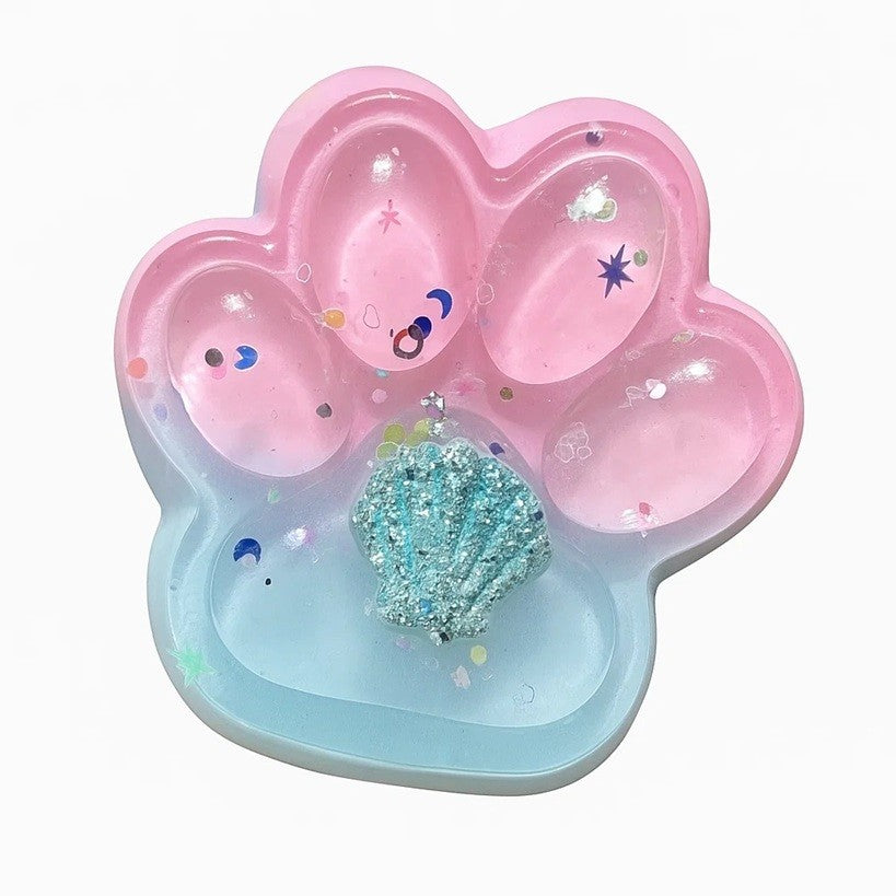 Plüss Antistressz Játék, Lassan Növekvő, Bolyhos Macskamancs, 7,5 cm, ​​Csomagolás, Többszínű
