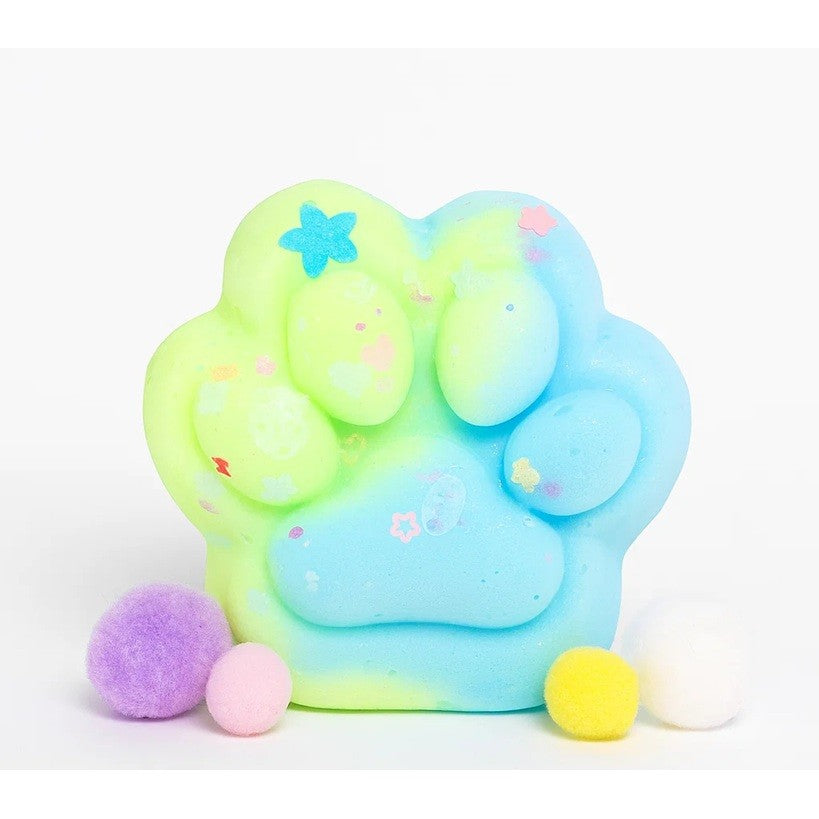 Plüss Antistressz Játék, Lassan Növekvő, Bolyhos Macskamancs, 7,5 cm, ​​Csomagolás, Többszínű