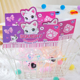 Jucarie Antistres Squishy, Flippy, Labuta de Pisica Squeeze Toys, cu Revenire Lenta, 7.5 cm, Model 270520, Multicolor - vivimall.ro