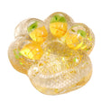 Jucărie antistres squishy lăbuță de pisică, material TPR, 7,5 cm, multicolor – vedere frontală