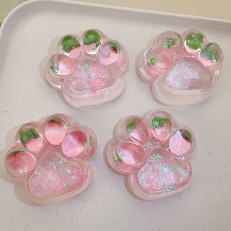 Jucarie Antistres Squishy, Vivimall, cu Revenire Lenta, Labuta de Pisica Pufoasa, 7.5 cm, Ambalaj Transparent, Model 270522, Multicolor - vivimall.ro