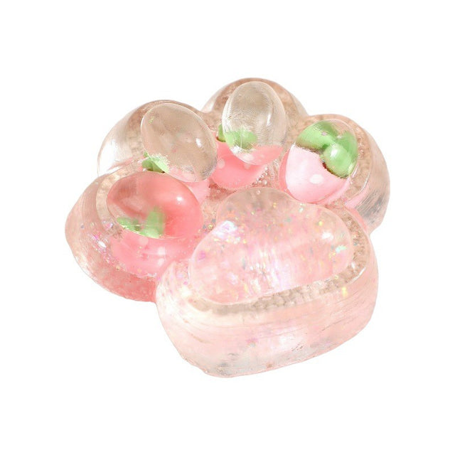 Jucarie Antistres Squishy, Flippy, cu Revenire Lenta, Labuta de Pisica Pufoasa, 7.5 cm, Ambalaj Transparent, Model 270522, Multicolor - vivimall.ro