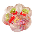 Jucărie antistres squishy lăbuță de pisică pufoasă multicolor, 7.5 cm, material TPR, vedere frontală