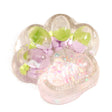Jucărie antistres squishy lăbuță de pisică pufoasă, 7.5 cm, material TPR, culori multicolor, vedere frontală