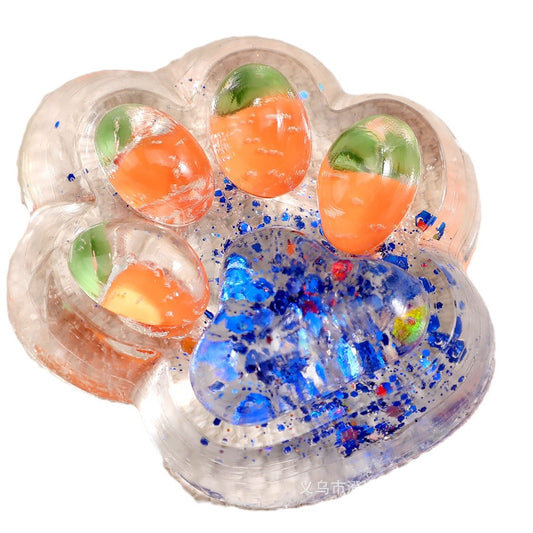 Jucarie Antistres Squishy, Vivimall, cu Revenire Lenta, Labuta de Pisica Pufoasa, 7.5 cm, Ambalaj Transparent, Model 270526 Multicolor - vivimall.ro