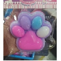 Jucarie Antistres Squishy, Vivimall, cu Revenire Lenta, Labuta de Pisica Pufoasa, 8.5 x 7.5 cm, Ambalaj Transparent, Multicolor Roz - vivimall.ro