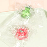 Jucarie Antistres Squishy, Flippy, Labuta de Pisica Pufoasa, cu Revenire Lenta, 7 x 6.5 cm, Model Legume, Multicolor - vivimall.ro