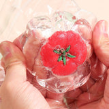 Jucarie Antistres Squishy, Flippy, Labuta de Pisica Pufoasa, cu Revenire Lenta, 7 x 6.5 cm, Model Legume, Multicolor - vivimall.ro