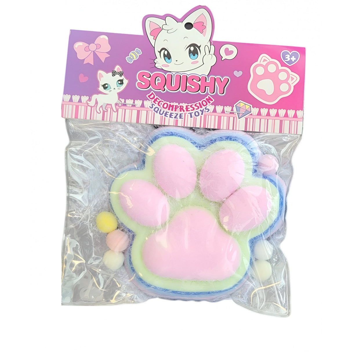 Plüss Antistressz Játék, Lassú Visszapattanás, Squeeze Pinch Család, 220G, Csomagolás, 9-es Modell, Többszínű