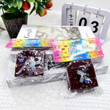 Jucarie Antistres Squishy, Flippy, cu Revenire Lenta, Squeeze Pinch Family, Model Cuburi de Ciocolata, Maro - vivimall.ro