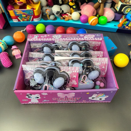 Jucarie Antistres Squishy, Vivimall, cu Revenire Lenta, Model Labuta de Pisica, 200g, 12.5 x 10.5 cm Squeeze Pinch Family, Ambalaj Transparent, Model 12 - vivimall.ro